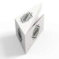 Boîte à pizza triangulaire personnalisée avec couvercle rabattable, en carton alimentaire, impression de logo personnalisée, emballage à emporter pour pizza
