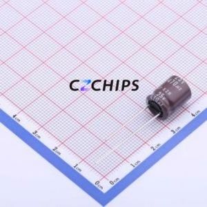 Condensador Electrolítico de Aluminio de Montaje Pasante EKZH250ELL471MJC5S, D10xL12.5mm 470uF 20% 25V 1.24A-100kHz - Product Image 1