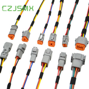 CZJSMX Anti-Interferência Blindado Deutsch DT Chicote de Fios IP68 12V 20AWG Isolamento Trançado <span class=keywords><strong>Custom</strong></span>-Made - Product Image 1