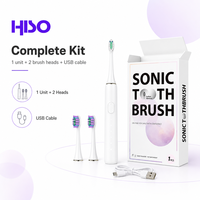 USB-Aufladbare 5-Modus Wasserdichte Mundpflege-Set mit 2 Köpfen 31200 VPM Hochleistungs-Schallzahnbürste