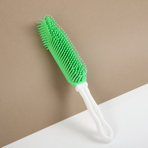 Silicone <b>Pet</b> <b>Brush</b> For Dogs Soft Bristles Grooming Cleaning Hair Removal Lint Remover - Product Image 1