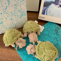 Nouveau doux en peluche en peluche Animal tortue porte-clés pendentif sac suspendu poupée jouet cadeaux en peluche tortue porte-clés