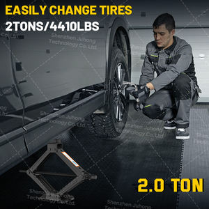 แม่แรงยก<span class=keywords><strong>รถ</strong></span>แบบกรรไกร ยี่ห้อ Juhong ขนาด 2 ตัน แบบแมนนวล พับเก็บได้ พร้อมประแจเหล็ก สำหรับเปลี่ยนยาง<span class=keywords><strong>รถ</strong></span>ยนต์ ช่วยประหยัดแรง  ความสูงยกได้ 100-395 มม. สีดำ - Product Image 6