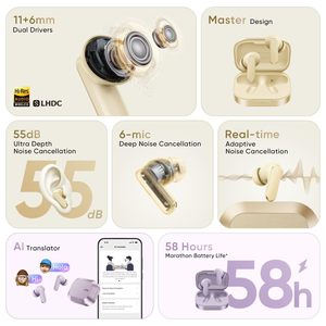 Audífonos Inalámbricos <span class=keywords><strong>Alibaba</strong></span> TWS Realme Buds Air 8 con Controladores de Bajos Dinámicos Duales, Cancelación de Ruido Activa de 55dB, 6 Micrófonos con Cancelación de Ruido Ambiental, 360 °   Audio Espacial, Mayor Duración de la Batería, <span class=keywords><strong>Alibaba</strong></span> Realme Buds - Product Image 6