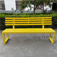Ensemble de table et de chaises HWY-11 pour l'extérieur en bois pour la cour parc loisirs heure du thé conception de table longue