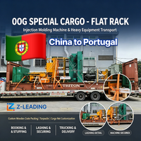 Conteneur plat ouvert OOG pour expédition de conteneurs BBK sur navire, service DDP vers le Portugal, fret maritime le plus rapide