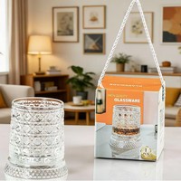 Verre à whisky de luxe léger avec base rotative, verre à décompression de haute valeur pour la maison, verre à vin exquis, verre à soda