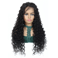Boîtes d'emballage directement du fournisseur, logo personnalisé disponible, YesWigs, perruque Deep Wave en cheveux humains, perruque Lace Front pour femmes noires