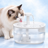 Fontaine à eau pour animaux de compagnie écologique avec système de filtration de sécurité 3,5 L pour chiens et chats, facile à nettoyer