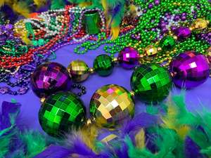 חרוזי מרדי גרא פופולריים בכמות גדולה משפרים מצב רוח שרשרת חרוזי מרדי גרא למסיבת חג המולד - Product Image 4