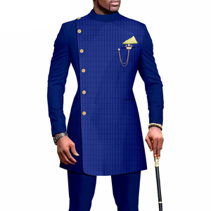 Mode <span class=keywords><strong>africaine</strong></span>, costumes ethniques traditionnels <span class=keywords><strong>pour</strong></span> hommes en deux pièces, manches longues, avec pantalon, vêtements <span class=keywords><strong>pour</strong></span> hommes - Product Image 5