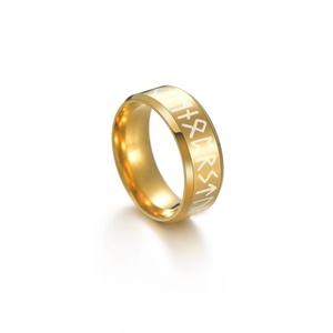 Anillos Vikingos Cristianos de Jesús, de Acero de Titanio, Joyería para Hombre, Venta al Por Mayor de Fábrica Guantang 2022 - Product Image 1
