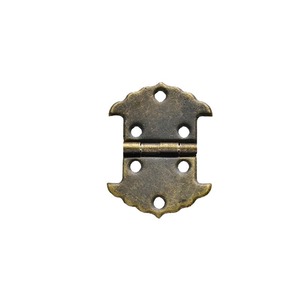 Mini Charnière Plate pour Boîte en Bois, Montage en Surface, Bronze Jaune, Design Traditionnel, Charnière de Meuble Durable - Product Image 4