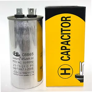 35uf 45uf 55uf 65uf 75uf 450V AC 50/60Hz CBB65 capacitor