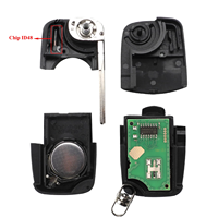 Clé de voiture télécommande pliable 433Mhz 1J0959753A avec puce ID48 pour Golf 4, Passat MK4, Seat, Skoda, lame HU66