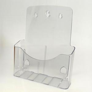 Estantes de madera Tiras <span class=keywords><strong>Azar</strong></span> Pantallas Lshaped 4 Way Retail Fixture Montaje en pared 85X11 Letrero magnético Soporte de folleto de plástico - Product Image 3