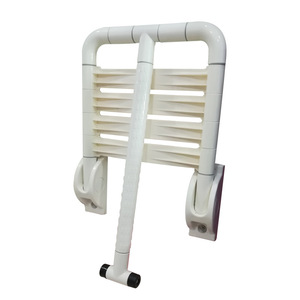 Siège de douche mural Svavo V-ZD420, tabouret de bain pliable en plastique blanc avec surface antidérapante pour personnes âgées et handicapées - Product Image 1