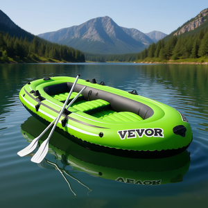 Bote Inflable de Pesca Vevor para 5 Personas con Remos de Aluminio, Kayak Portátil para Uso en Exteriores - Product Image 2