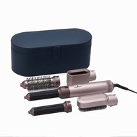 Pengering Rambut Ionik 4-in-1 dengan Sikat yang Dapat Diganti & Nozel Diffuser Sisir Udara Panas untuk Rumah Hotel RV Set Sikat Tiup Satu Langkah