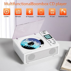 Lecteur <span class=keywords><strong>CD</strong></span> transfrontalier portable pour <span class=keywords><strong>musique</strong></span> acoustique avec radio FM et connecteur RCA BT-3100 avec écran - Product Image 5