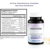 Capsules de Vitamine C et Glutathion Antioxydantes pour une Peau Éclatante – Complément de Beauté Anti-Âge pour la Santé