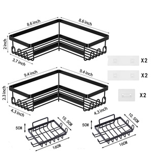 <span class=keywords><strong>Rangement</strong></span> de <span class=keywords><strong>douche</strong></span> de salle de bains et <span class=keywords><strong>rangement</strong></span> de cuisine Étagères d'angle de salle de bains Caddy de <span class=keywords><strong>douche</strong></span> - Product Image 5