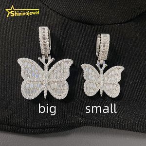 VVS Moissanite Baguette DIA 2ขนาดจี้ชุบโรสโกลด์ชุบทองสไตล์ฮิปฮอป - Product Image 6