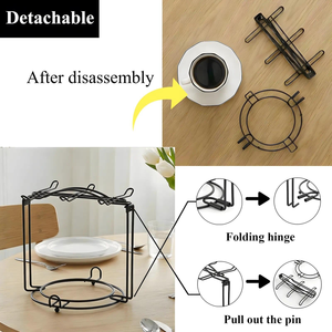 Coffee Cup Holder Hanging Partition Cup Holder <b>Storage</b> <b>Rack</b> Iron Cup Shelf Stand for Kitchen Counter Steel Display Stand - Product Image 4