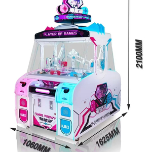 Jeu de pêche à la pince 4P à monnayeur avec taux de gain réglable, mini équipement pour la distribution de snacks, jouets et cadeaux - Product Image 1