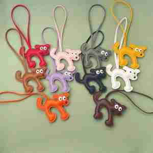 Wholesale Luxury Leather Gift Pony Handbag Pendant Women Animal <b>Ornament</b> Car Keychain Designer Dog Bag Charms - Product Image 2