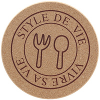 Sous-plats ronds classiques en liège de 7,5 pouces, résistants à la chaleur, pour comptoir de cuisine et table à manger, protège-plats chauds, casseroles et poêles