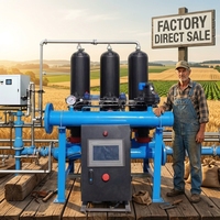 Filtre à disque automatique 220V HDPE à rétrolavage avec PLC pour l'irrigation agricole et les tours de refroidissement – Garantie 1 an
