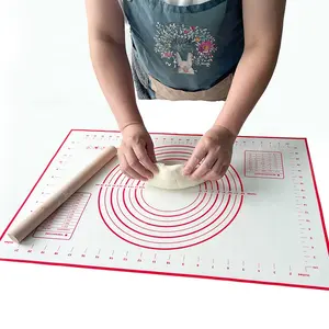 Кухонный антипригарный силиконовый коврик для теста для пиццы, коврик для теста, оптовая продажа, силиконовый коврик для выпечки, коврик для раскатки теста