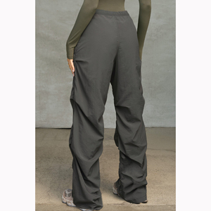 <span class=keywords><strong>Pantaloni</strong></span> <span class=keywords><strong>Parachute</strong></span> Larghi da <span class=keywords><strong>Donna</strong></span> Y2K Streetwear, Vestibilità Ampia con Coulisse in Vita, <span class=keywords><strong>Pantaloni</strong></span> Cargo Casual a Gamba Larga e Accatastati - Product Image 2