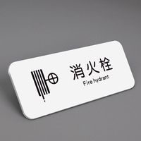 Plaque de numéro de chambre minimaliste en acrylique avec finition brillante, imperméable et résistante aux UV, options personnalisables pour les portes d'hôtel et de bureau