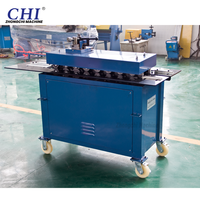 Machine de formage de serrures électriques pour tuyaux CVC et tôles, formage de serrures Pittsburgh avec moteur 1,5 kW