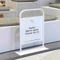 Panneau publicitaire autoportant personnalisé pour café, clôture extérieure mobile, panneau de signalisation de séparation