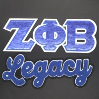 Personnalisé personnalisé 1920 1913 paillettes coeur patchs Zeta Phi Beta sororité brodé fer sur chenille écologique fleur chapeau