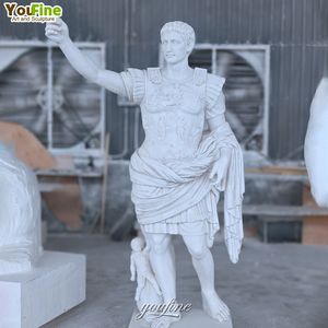 Estatua de Mármol Antigua de Augusto César a Tamaño Real, Escultura Masculina para Jardín Exterior - Product Image 5