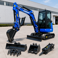 Mini-excavatrice TOROS à vendre, 3,5 tonnes, moteur Kubota, EPA EURO 5, excavatrice hydraulique sur chenilles, 1 tonne, 2 tonnes, petite excavatrice