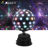 Petite boule de disco avec contrôle du son à distance pour scène de fête Miroir magique Mini boule de lumière effet de scène Lumière de disco