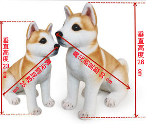 Juguete de peluche cachorro perro <span class=keywords><strong>Akita</strong></span> Inu muñeca <span class=keywords><strong>Husky</strong></span> trapo muñeca almohada niños regalo al por mayor - Product Image 4