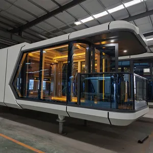 Casa Prefabbricata di Lusso Mobile 20ft/40ft, Cabina Tiny Apple con Cucina e Bagno per Spiaggia - Product Image 1