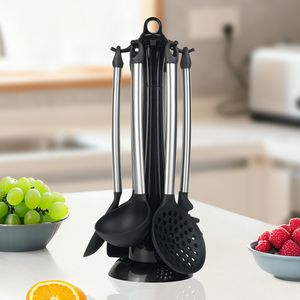 Accesorios <span class=keywords><strong>de</strong></span> Cocina, Productos <span class=keywords><strong>de</strong></span> Cocina, <span class=keywords><strong>Juego</strong></span> <span class=keywords><strong>de</strong></span> Utensilios <span class=keywords><strong>de</strong></span> Cocina <span class=keywords><strong>de</strong></span> Silicona y <span class=keywords><strong>Acero</strong></span> <span class=keywords><strong>Inoxidable</strong></span>, <span class=keywords><strong>Juego</strong></span> <span class=keywords><strong>de</strong></span> Herramientas <span class=keywords><strong>de</strong></span> Cocina, Espátula, Cuchara, Cucharón - Product Image 5