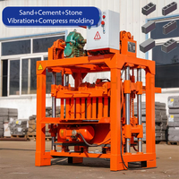 Machine semi-automatique QM4-40 pour la fabrication de blocs de béton creux et de briques autobloquantes à bas prix