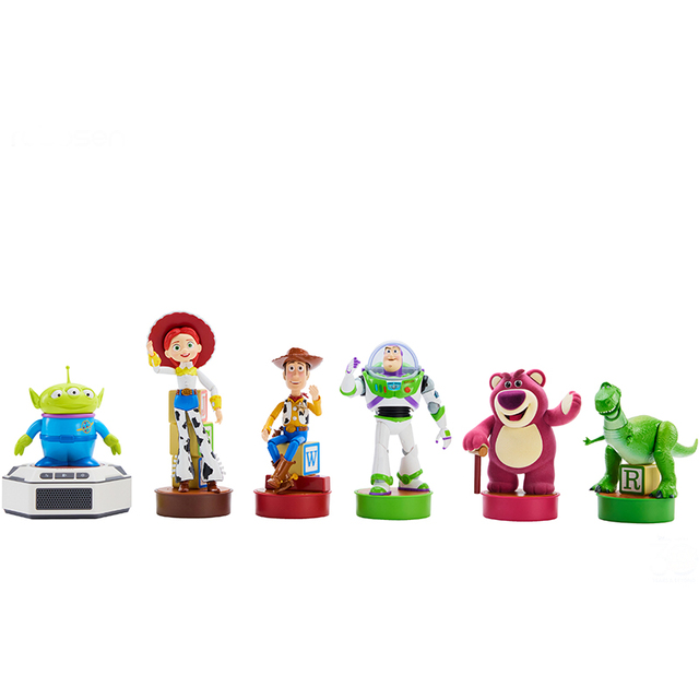 Toy Story Sets Robosen Mini Robot Battery One Base With 6 Characters Voices Gestures Action Figures Educational