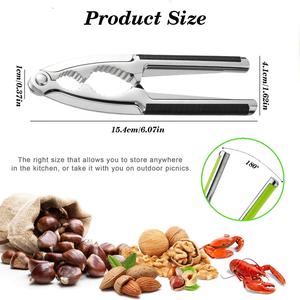 Herramienta para Mariscos de <span class=keywords><strong>Cocina</strong></span>, Rompecáscaras Resistente con Mango Antideslizante, Cascanueces para Nueces, Pecanas y Nueces - Product Image 3
