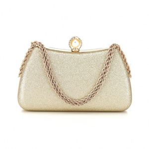 Sac à main de soirée pour femme de haute qualité avec fermoir fantaisie, sac à bandoulière rectangulaire de luxe personnalisé avec chaîne - Product Image 5