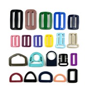 Hebillas Planas para Bolsas de Plástico, Anillos en D, Ajustador de Plástico, Anillo en O, Hebilla Triangular, Hebillas de Anillo en D de 39 mm para Bolsas