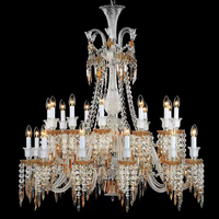 Lustre long en cristal doré DUOMEIJU pour hôtel, villa, loft - Hauteur réglable, lumière LED de luxe pour escalier